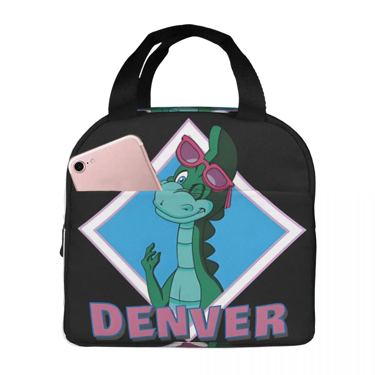 Sign Bento Box D-Denver Students New Design For Work Lunch Box Bag Large Capacity