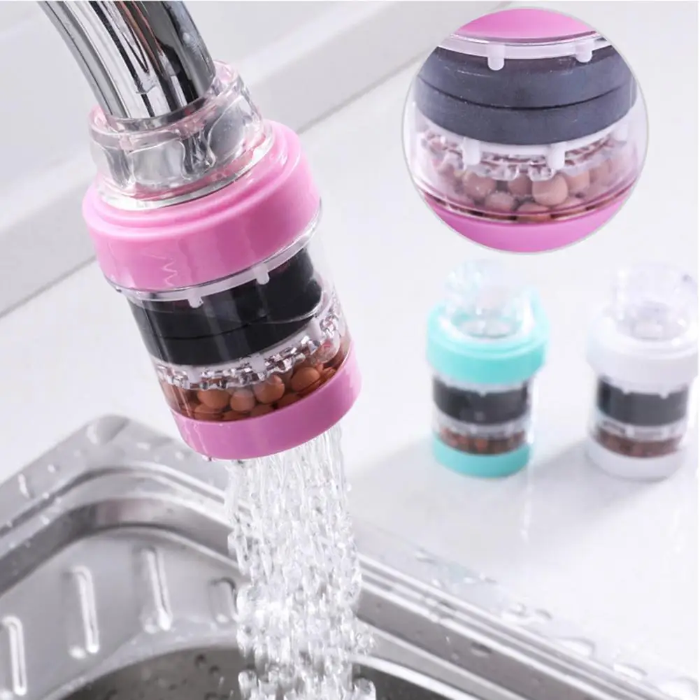 Faucet Filter Splash-proof Kitchen Sink Filtration Faucet Purifier Home Carbon Mini Tap Heads Water Clean Purifier Accessories