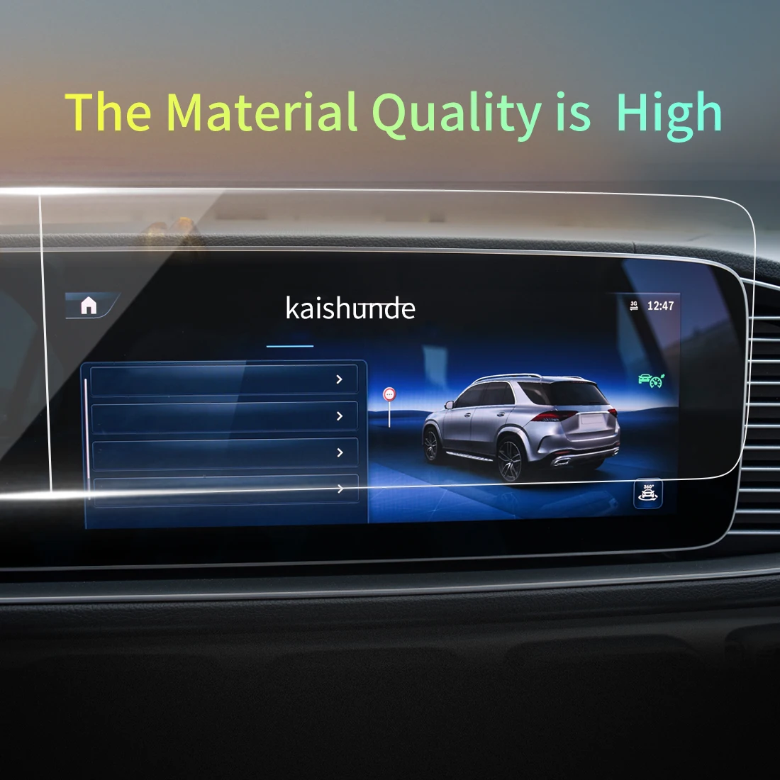 Car Stickers Screen Protector Carplay For Benz GLE 2024 Tempered Glass Protective Film Navigation Automotive Vehicle Accessories