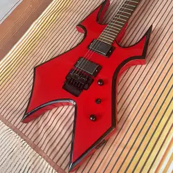 B. C electric guitar split body electric guitar, red body, high gloss, rosewood fingerboard, maple track, EMG pickup, tremolo st