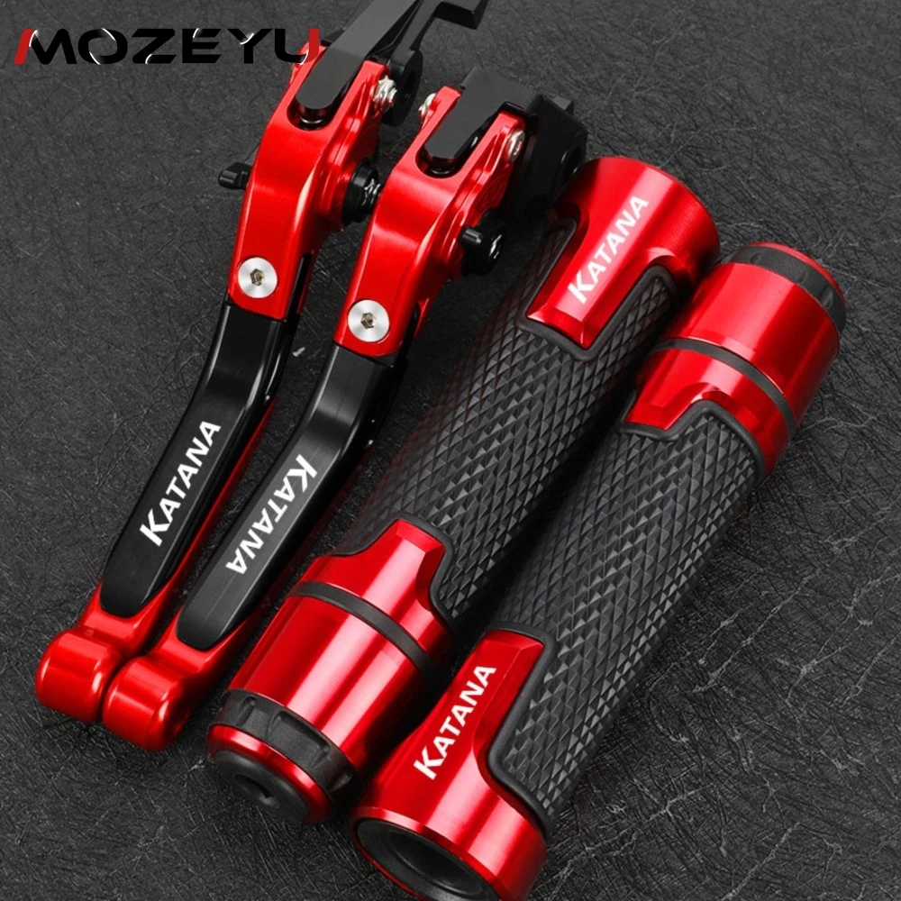 FOR SUZUKI KATANA GSX600F GSX750F 1989-2007 Motorcycle Accessories Brake Clutch Levers & Handlebar Grip Handles bar Hand Grips