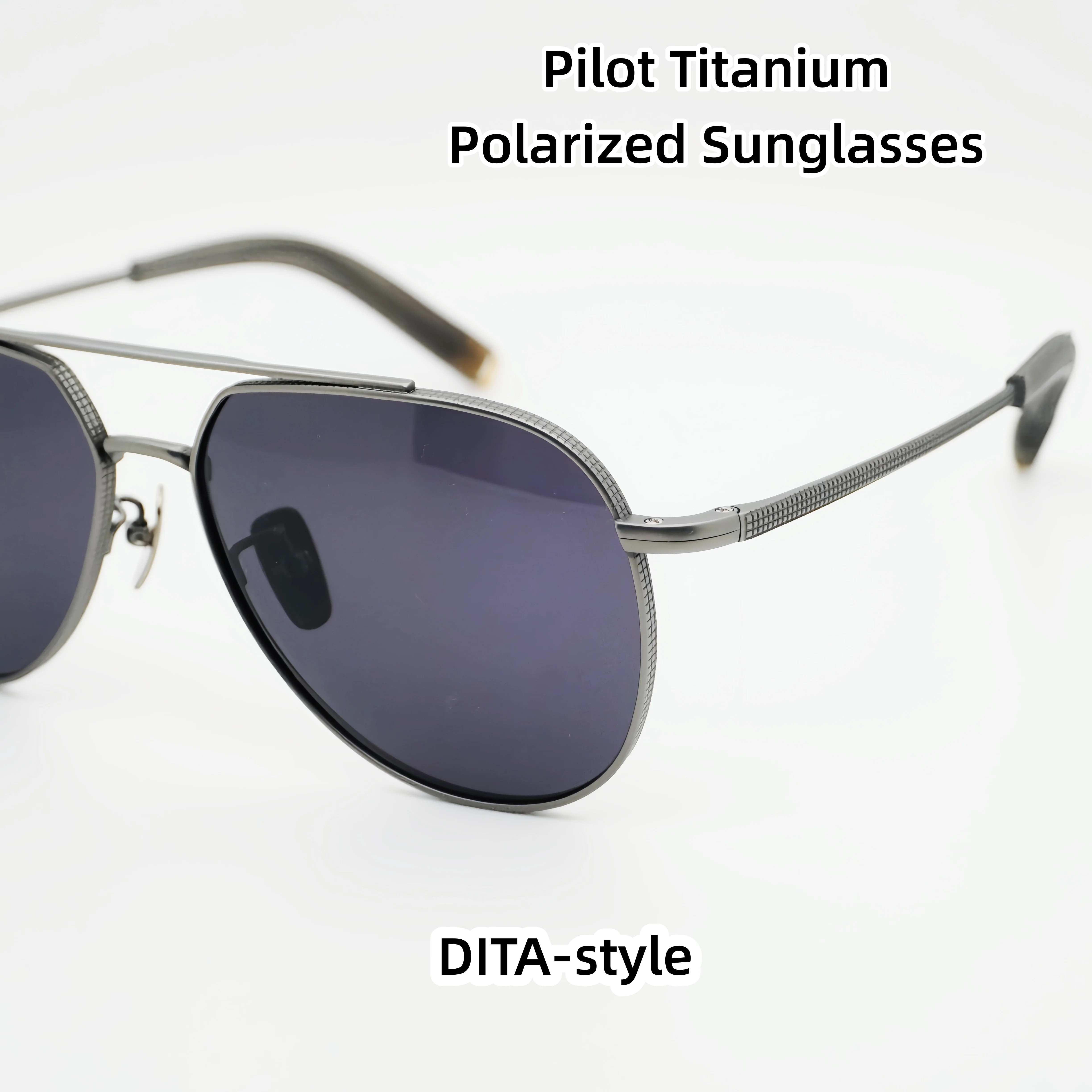 Gafas de Sol Polarizadas Estilo Piloto Inspiradas en DITA, Montura de Titanio, Protección UV, Gafas de Lujo para Conducir al Aire Libre, para Hombre y Mujer