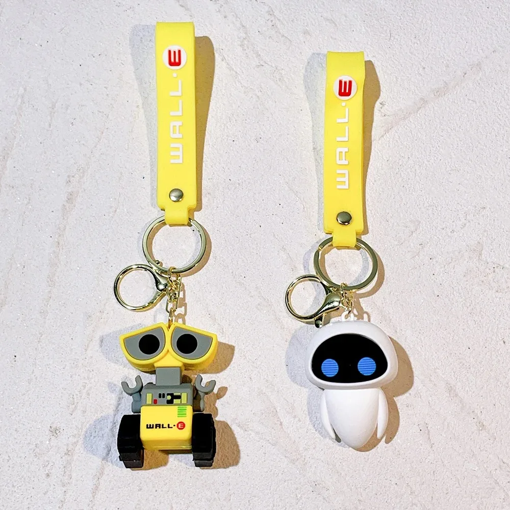 1/2/4個入り アニメ ウォーリー キーホルダー フィギュア 可愛い イーヴ 漫画 キーリング ペンダント 車の鍵 アクセサリー ジュエリー おもちゃ 誕生日プレゼント 友達へ