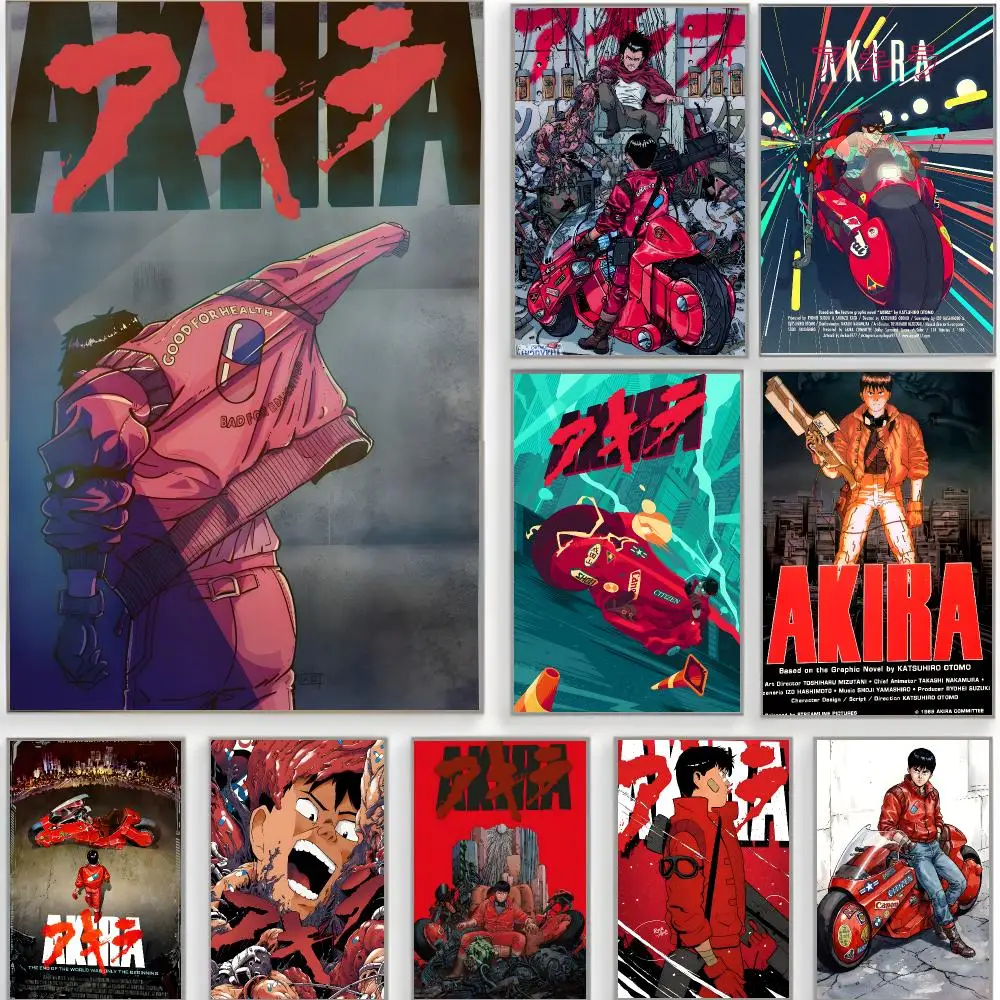 cyberpunk anime a-Akira Poster Classic Wall Art  Home Decor  Peel and Stick Unframed