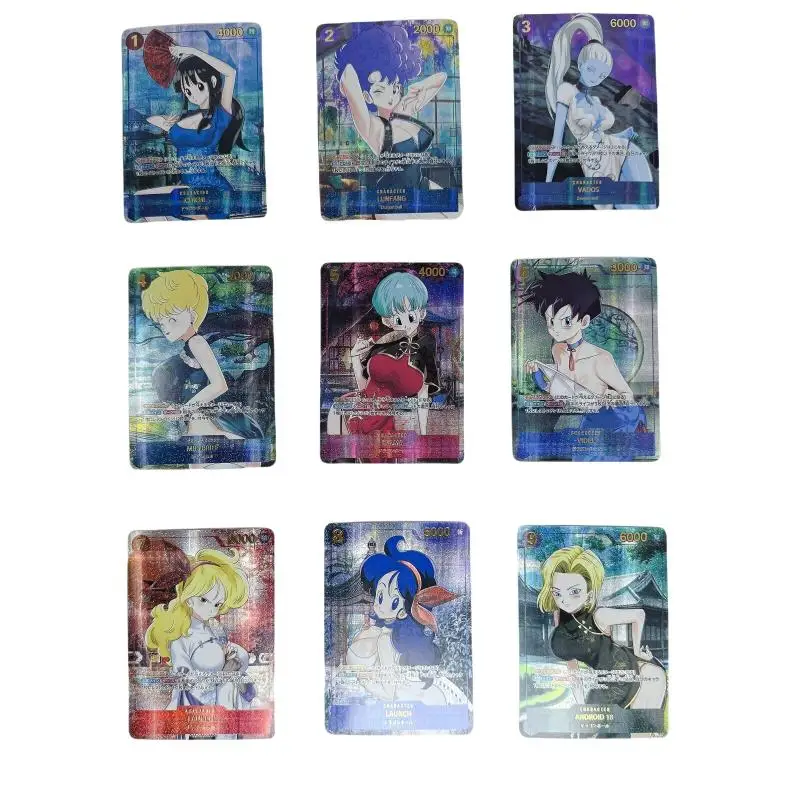 Fai da te fatto in casa Dragon Ball Android 18 Bulma Chichi personaggio Anime abbronzante collezione rara Flash Card giocattoli dei cartoni animati regalo di natale