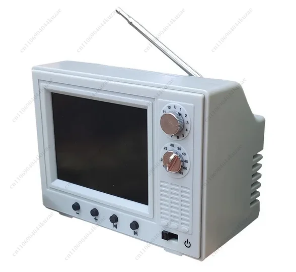 1:12 Playable Mini TV Model - Living Room Home Appliance Decor Toy with Video Function