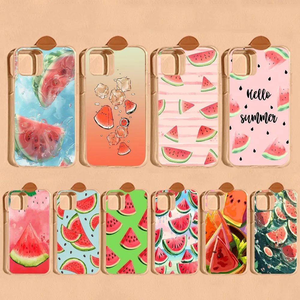 Fruit Watermelon Phone Case for iPhone 15 8 7 6 6S Plus X SE 2020 XR XS 14 11 12 13 Mini Pro Max Mobile Case