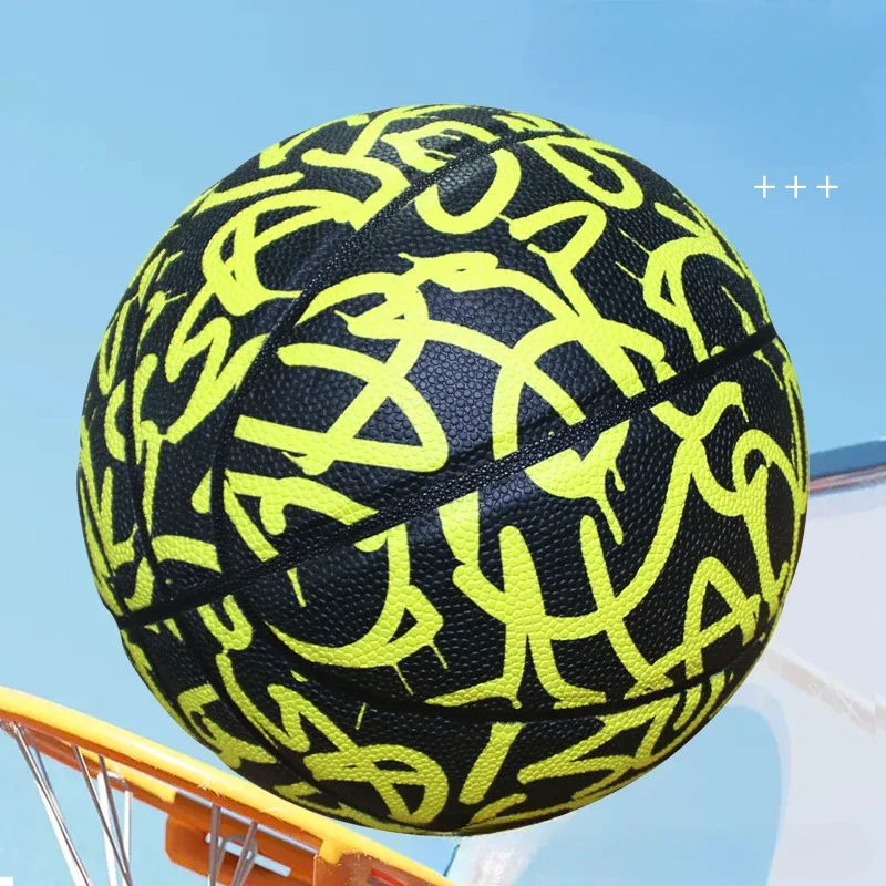 Nr. 7 Volwassen junior high school kinderschoolspel basketbaltraining PU hygroscopische blauwe bal