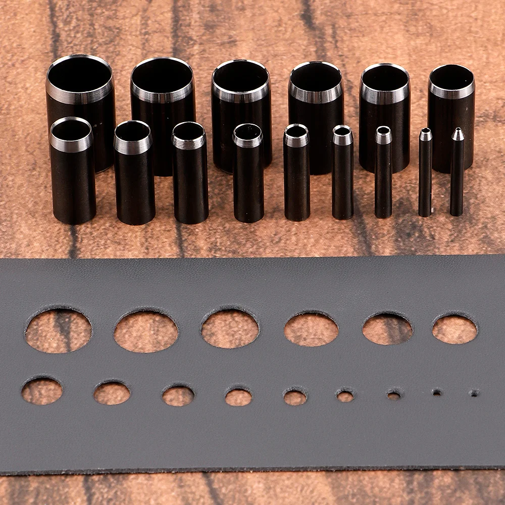 1세트 PU 가죽 원형 펀칭 세트, PU 가죽, 원단, - Leatherwork Rings 리뷰 및 가격