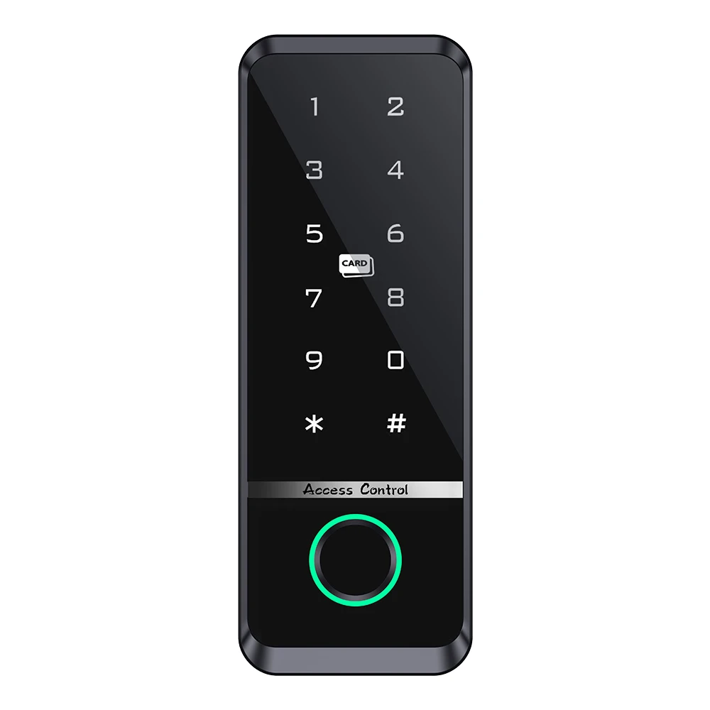 WiFi Tuya App Smart Fingerprint Door Lock IC Card Reader Access Controller Outdoor Keypad Waterproof Door Access Control System