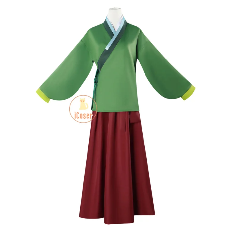 Maomao Cosplay Costume Wig Anime The Apothecary Diaries Dress Skirt Green Hairpin Kusuriya No Hitorigoto Halloween for Women Cos