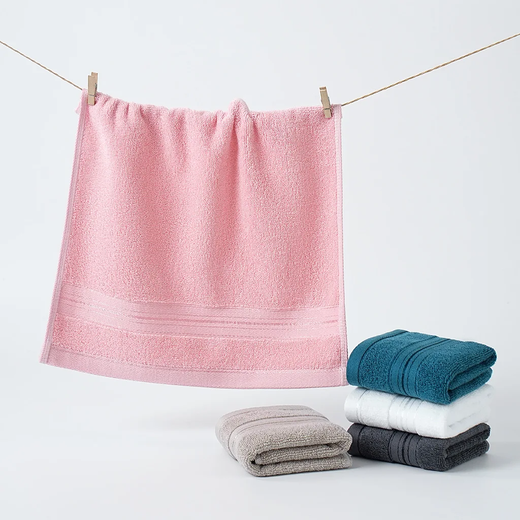 100% Cotton Solid-Color Baby Towel Hands and Mouth Soft Absorbent, and Versatile; Also Ideal for Wiping Tables, Cars, and More.