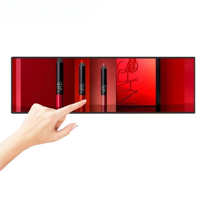 

16.4/16 8/19.1/24/28/29/43 inch ultra-wide stretch strip touch screen display LCD strip screen advertising display