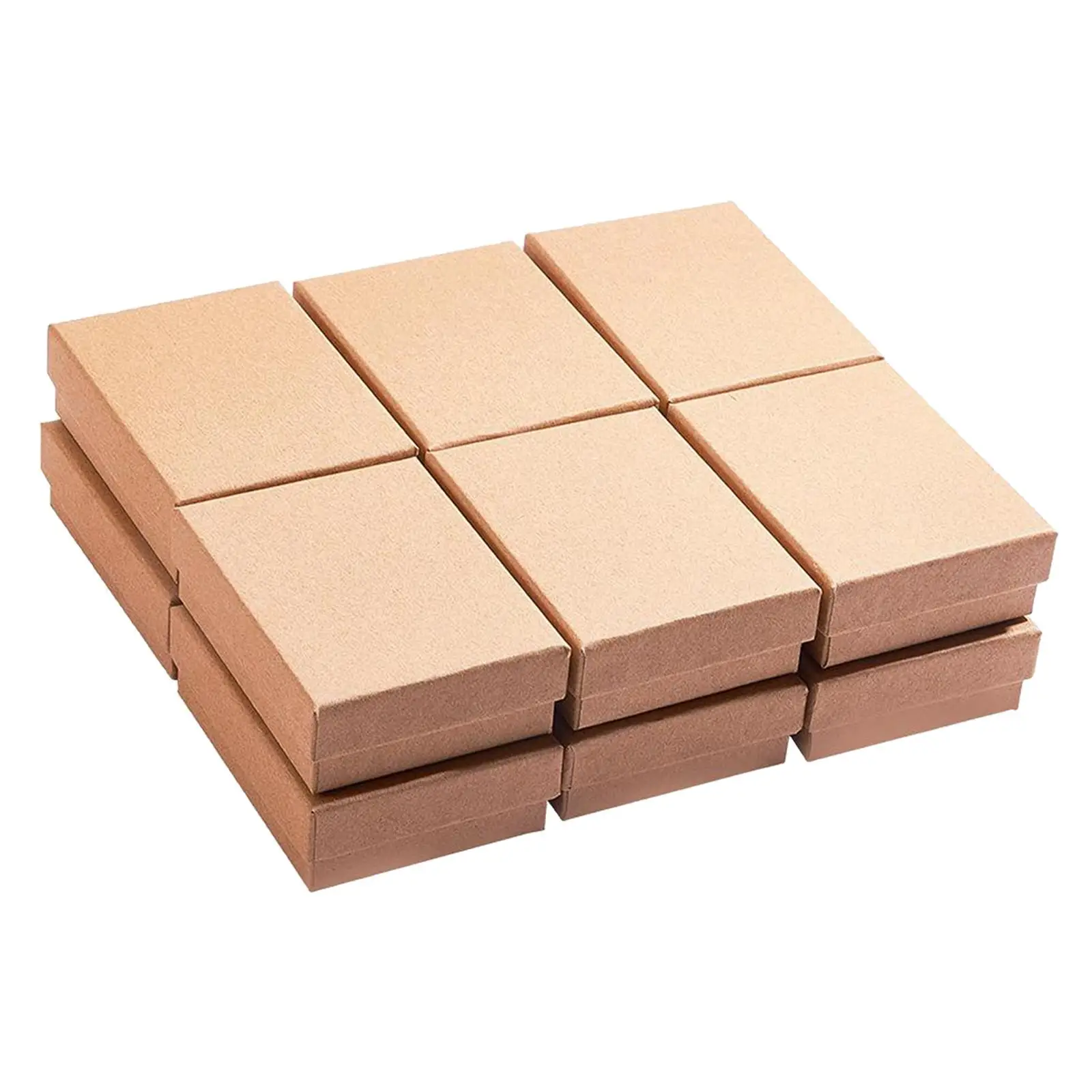 Jewelry Packaging Cardboard Pillow Box with Cotton Insert for Gift Shipping and Display of Earrings Rings