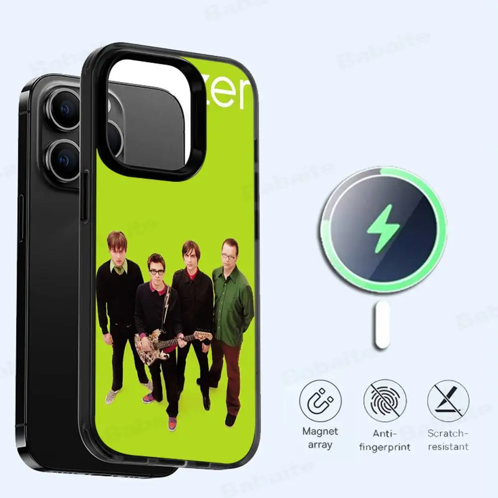Weezer Music Band For Magsafe Magnetic Phone Case for IPhone 17 16 15 14 Plus 13 12 11 Pro Max Air Cover