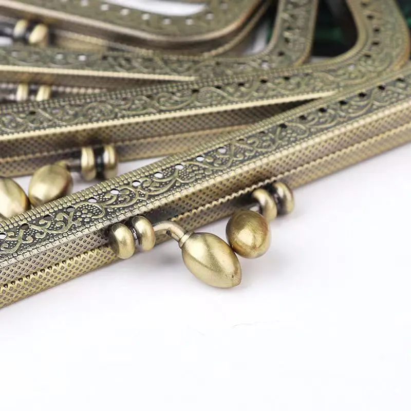 10pcs 8.5-25cm Clutch Purse Frame Handle Coins Bags Part Metal Kiss Clasp Lock  Handbags Accessories