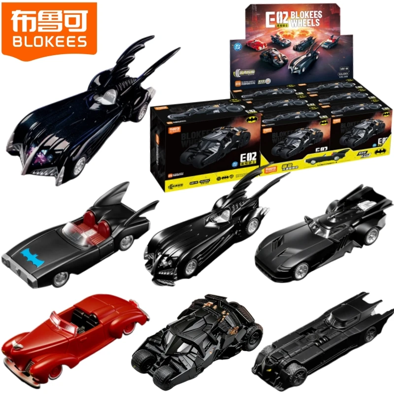 BLOKEES WHEELS Batman E02 Batmóvil Casey Putsch 1:64 Juguete Coche 1997 DC Arkham Liga de la Justicia Caballero Oscuro Figura de Acción para Ensamblar