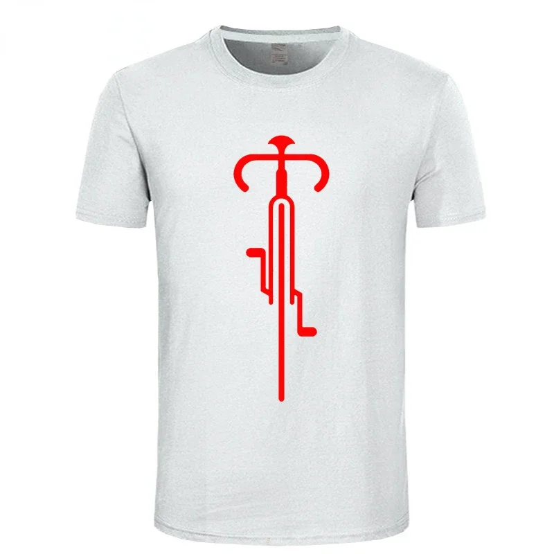 Bike Lines Cycling Novelty Creative Men Printed T-shirt Top Tops Koszulki Camisetas Hipster Style Short Sleeve Cotton Clothes