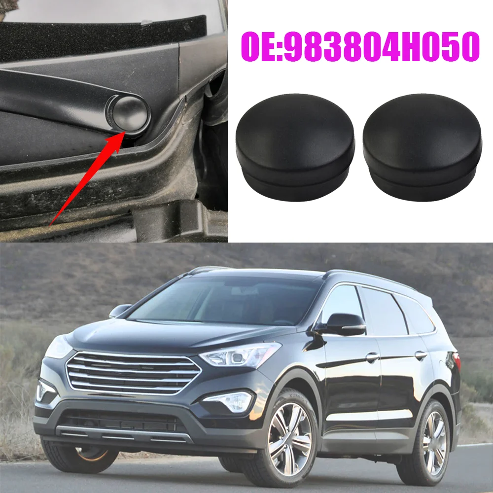 2x New For Hyundai Santa Fe CM 2006 2007 2008 -2012 Front Windshield Window Wiper Blade Arm Bolt Rubber Cap Cover Replacement