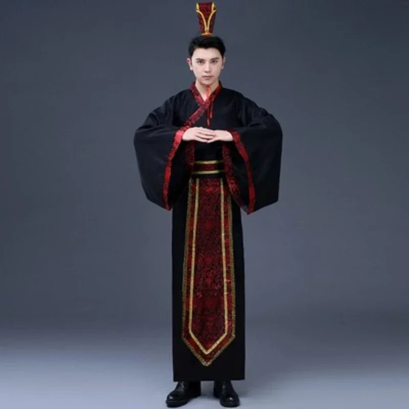 Hanfu Costumes Male Tang Dynasty Han Hero Stage Emperor Mens Hanfu Chinese Style Traditional Chinese Clothing for Man Cosplay