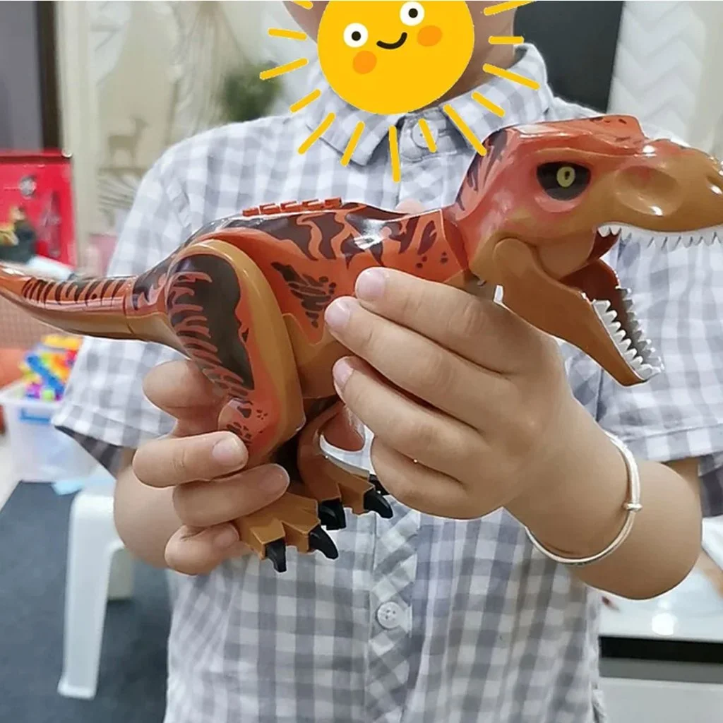 Jurassic World Brutal Raptor Building Blocks Dinosaur Model Tyrannosaurus Indominus T-Rex Assemble Educational Toy For Kids Gift - view 4