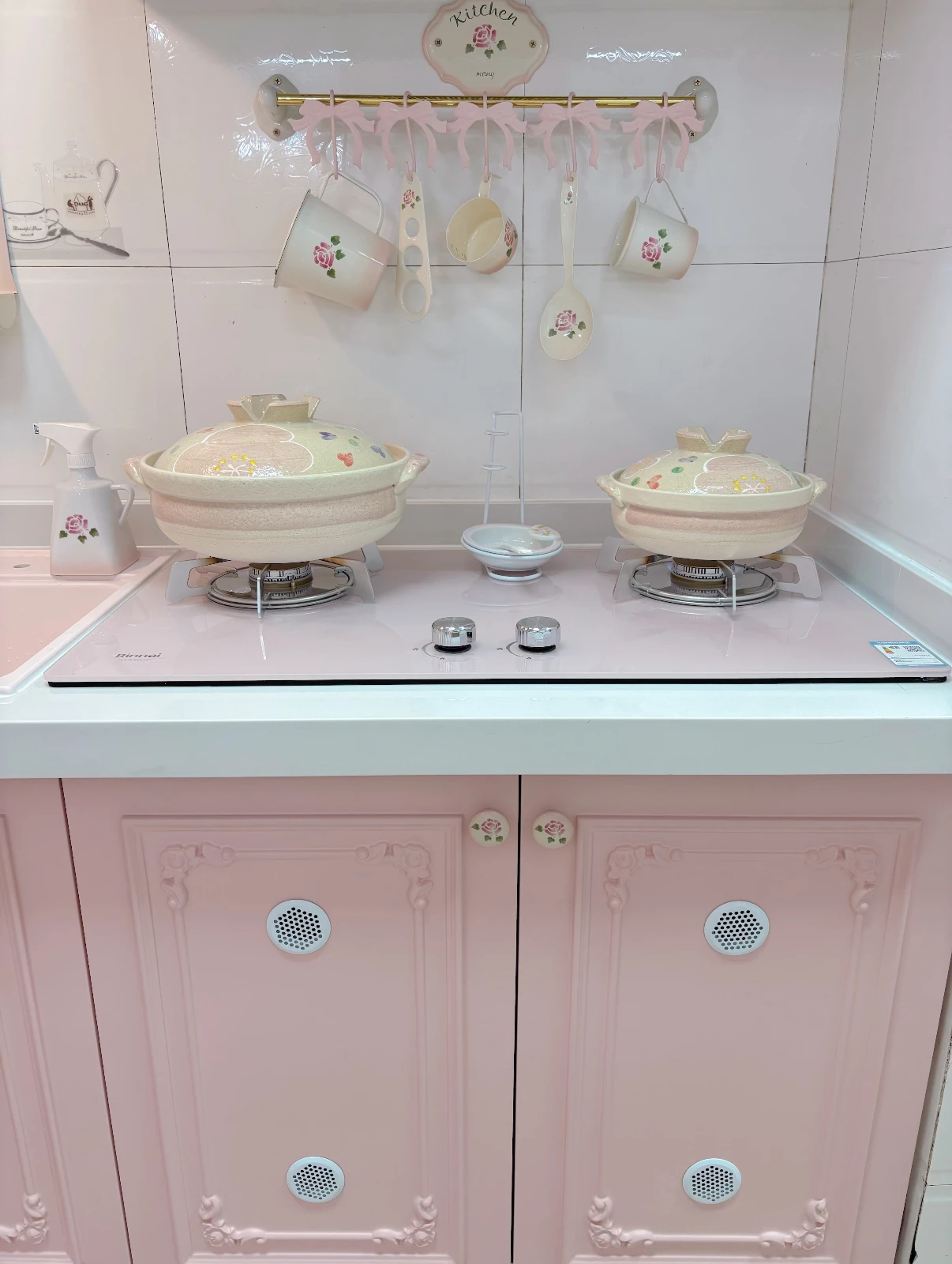 Decorative Bow Hook Cute Pink Hook Kitchen Decoration Storage