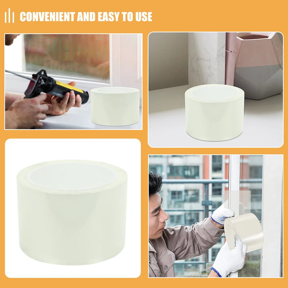 2 لفات من شريط عزل شفاف لأبواب النوافذ، تجريد مكيف الهواء، عازل، مانع مسودة قوي