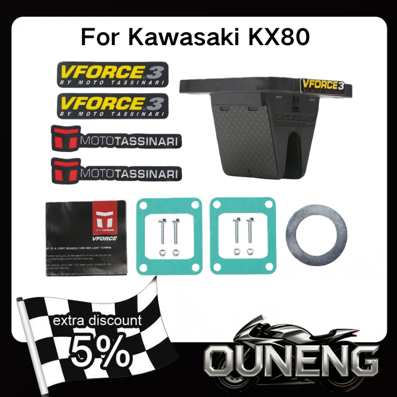 

For Kawasaki KX80 KX85 KX100 Suzuki RM100 Motorcycles Modenas Dinamik 125 All Years Reed Valve V384A V Force