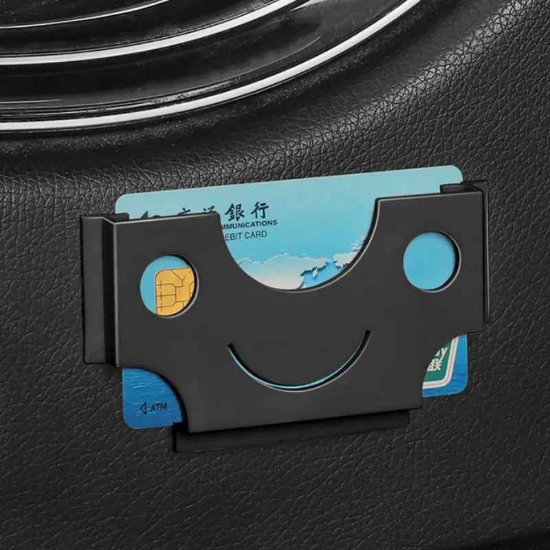 Car Card Storage Holder Portable Card Storage Case Paste Mount Car Interior Organizers Voiture Accessories Intérieur Universal