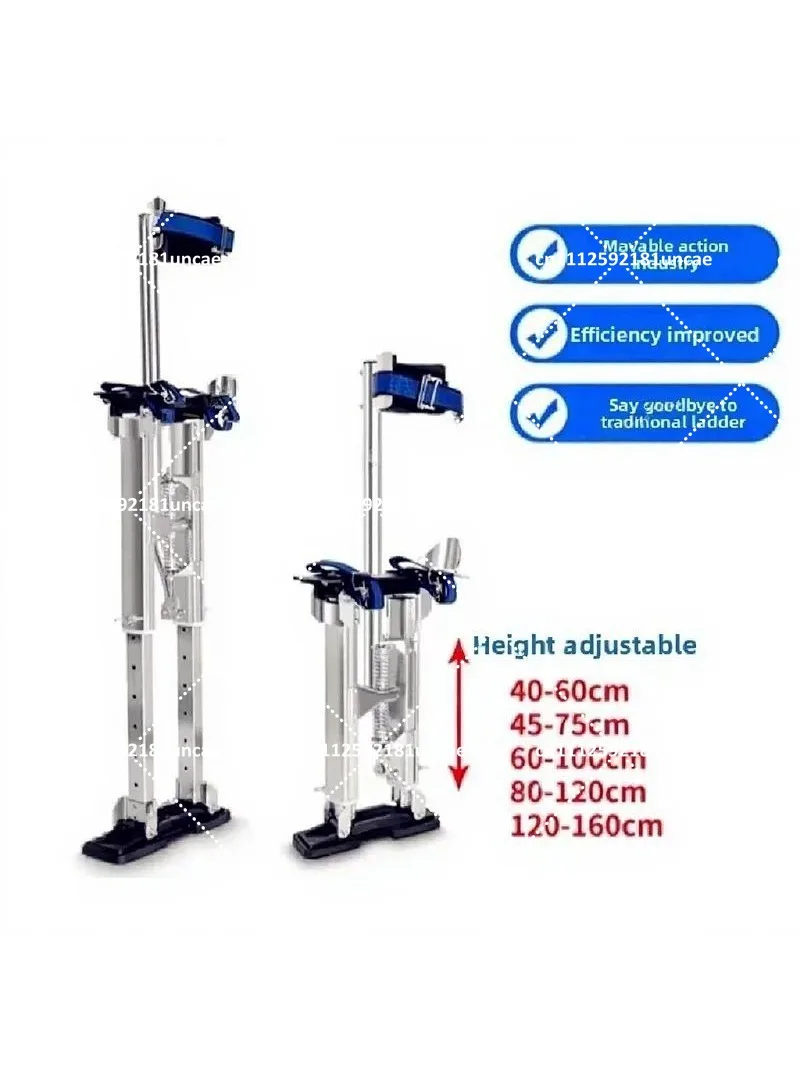 Adjustable Aluminum Drywall Stilts with Ladder Plastering Paint Stilts 40-60cm 45-75cm for Stage Props Tool Stilts