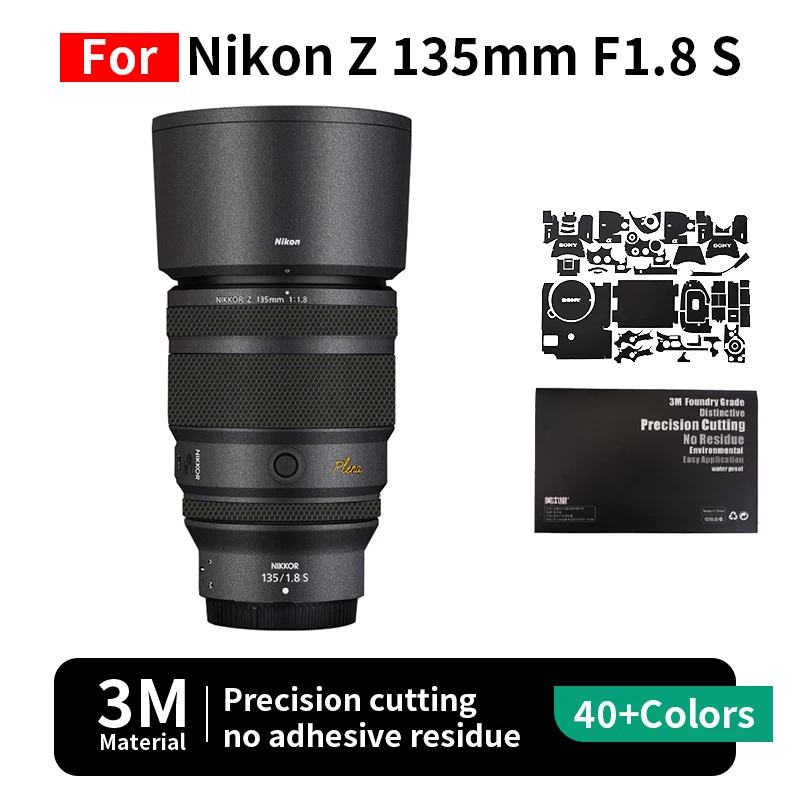 mebont-pour-nikon-135mm-peau-nikon-z-135mm-f18-s-autocollant-d'objectif-d'appareil-photo-film-de-protection-protection-a-couverture-complete-sans-residus
