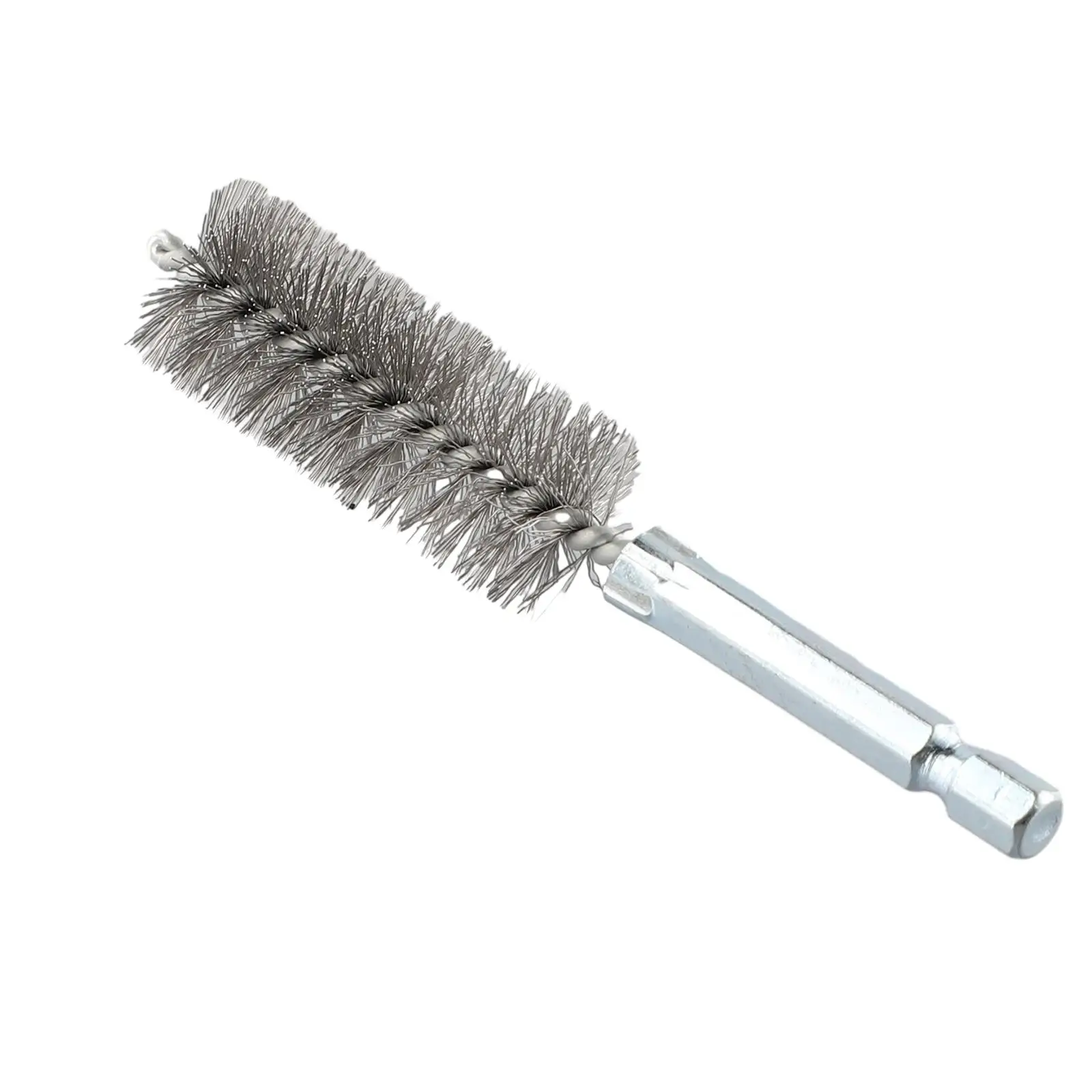 6pcs Stainless Steel Wire Brush Twisted Wire Stainless Steel Cleaning Brush With Handle 1/4 Inch Hex Shank Tools For 8mm-19mm