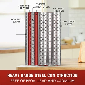 Lmetjma-Tava, ekmek pişirme, Fransız, delikli yapışmaz Tava, çelik ekmek, 4 Dalgalı Çörekler, Baget Tava, JT158 Tencerede en çok satılan 10 makarna-no. 9