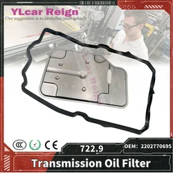 Kit de juntas de filtro de aceite para caja de cambios de transmisión automática, 722,9, 2202770695, 2202770395, A2212770200, Mercedes Benz