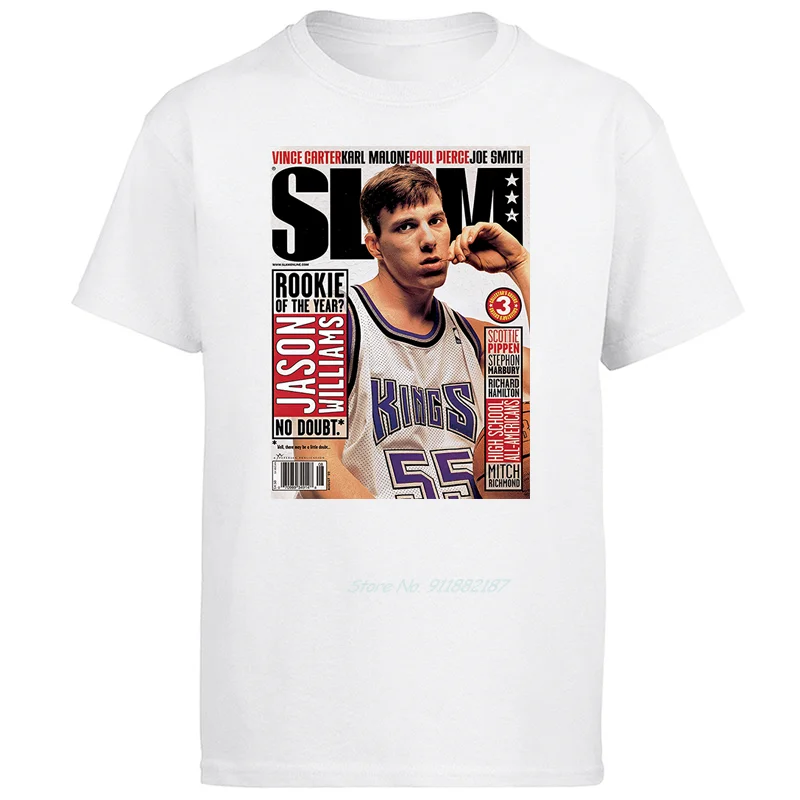 Jason Williams Slam Cover Harajuku Graphic T Shirts Oversize Short Sleeve T-Shirts Summer Tees Tops Streetwear Mens Clothes