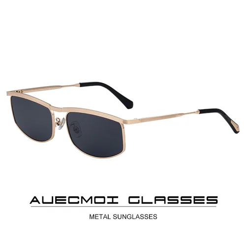 Gafas de sol cuadradas Punk de Metal clásicas para mujer y hombre, gafas de sol populares para conducir al aire libre, gafas de sol de diseñador de marca de lujo