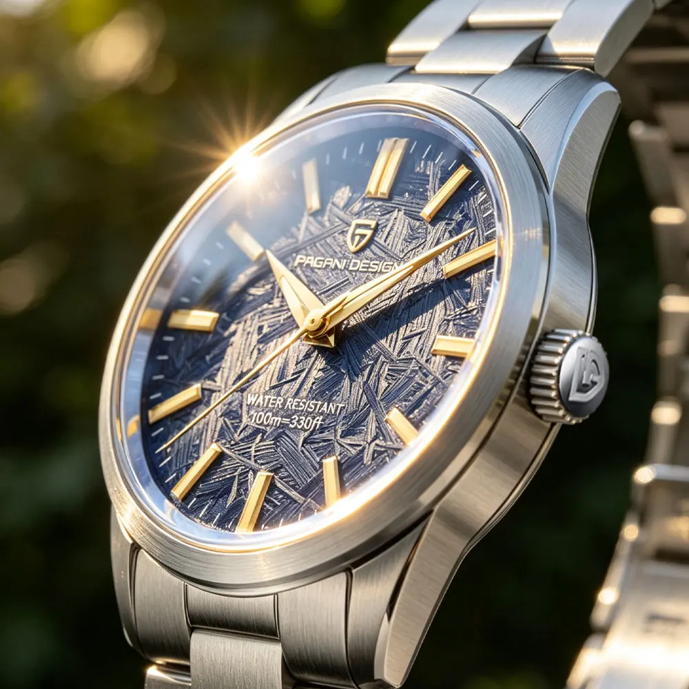 Montre à quartz pour homme PAGANI DESIGN 40MM TMI VH31, luxe, affaires, saphir, acier inoxydable 316L, étanche 100M, cadeau pour homme