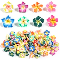 10Pcs/Lot 1.5-3cm Soft Polymer Clay Beads Egg Flower Spacer Loose Charm Beads For DIY Craft Ornament Making Clothing Accessories