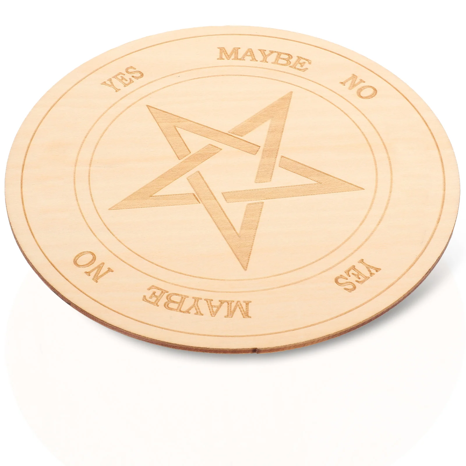

1pcs Universal Symbol Information Wooden Craft Decor For Home Altar Party Supplies Star Pendulum Board Metaphysical Message