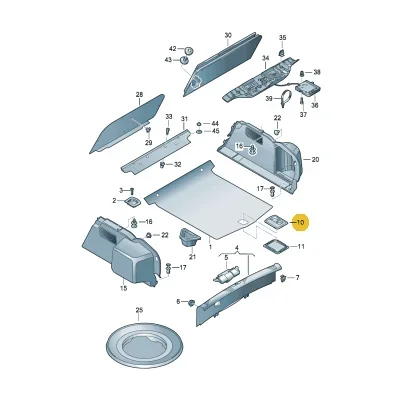 الخلفي الجذع بطانة البضائع التمهيد السجاد غطاء مقبض لأودي A3 S3 A4 B6 B7 B8 S4 A5 S5 A6 C6 C7 A8 VW فايتون 8E5863627 #5