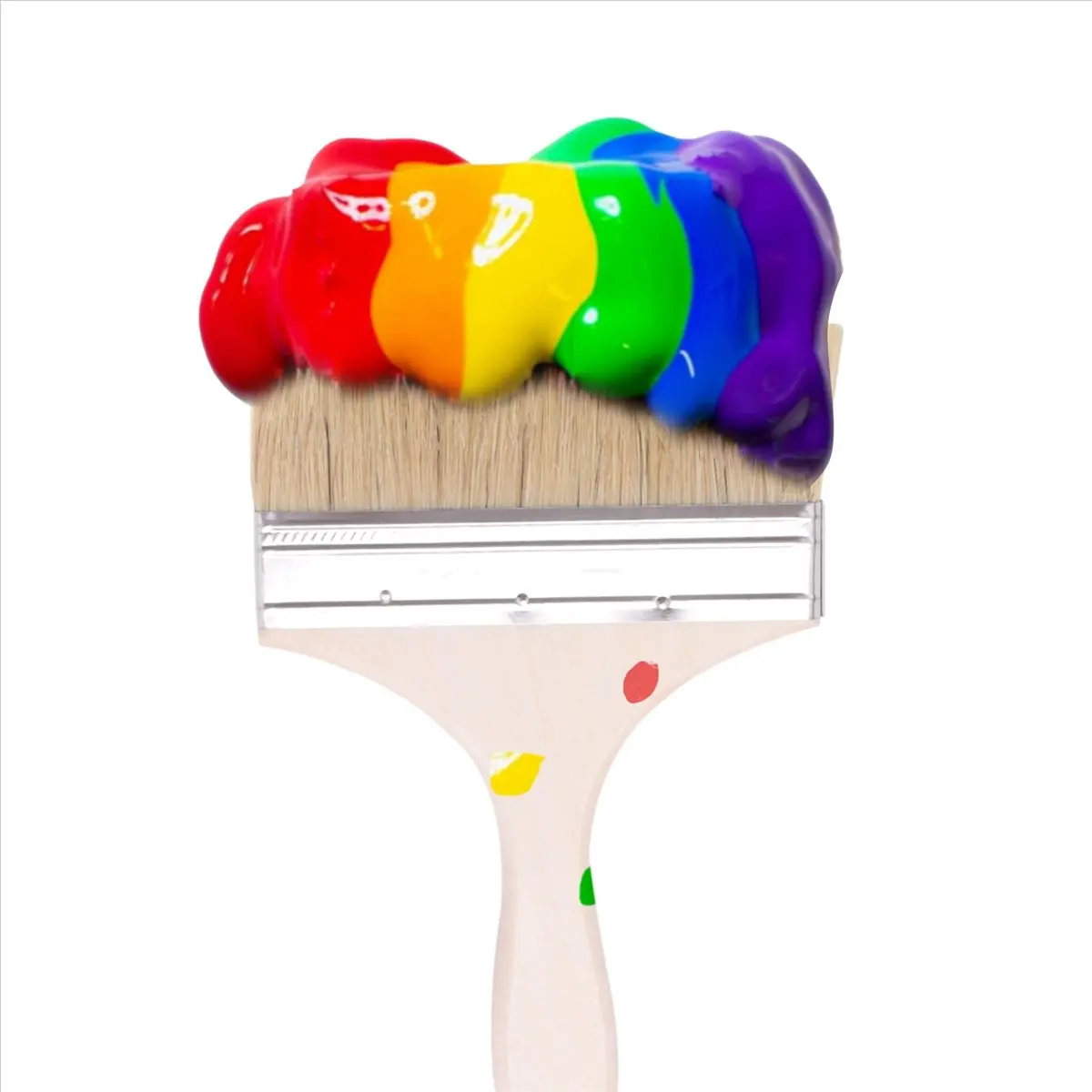 ✱220 x 135mm Wide Bristle Hair Wooden Handle Paint Brush Wall Painting Tool