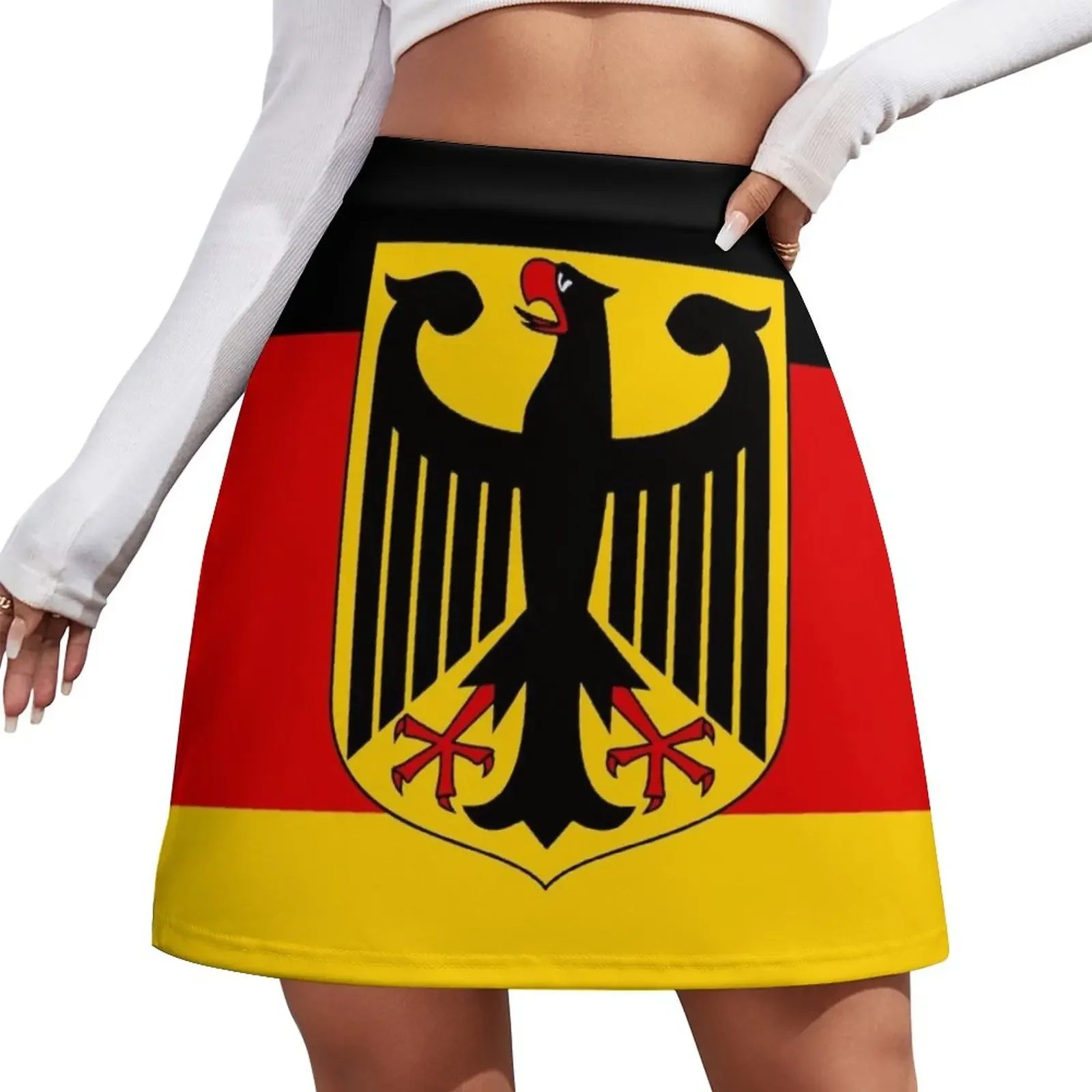 

Flag: German & Coat of Arms Mini Skirt korean ladies summer dresses for prom Mini Skirt