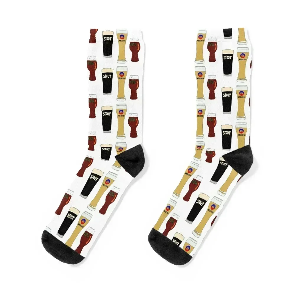 Craft Beers Socks sports and leisure warm winter shoes Stockings man Socks For Girls Men's