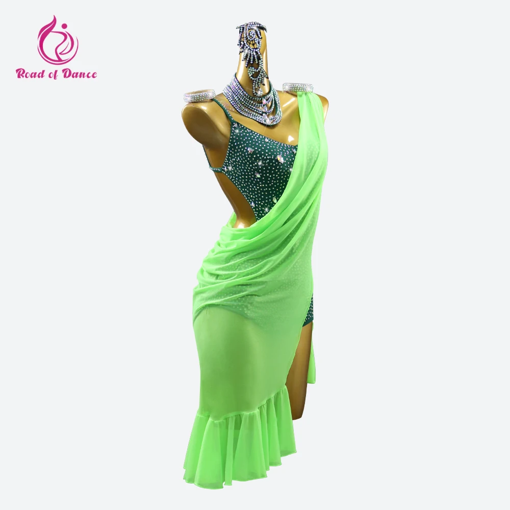 

Latin Dress Women Competition Prom Dance Suit Evening Girls Sexy Skirt Ballroom Clothes Female Stage Sport Samba Parties Costume