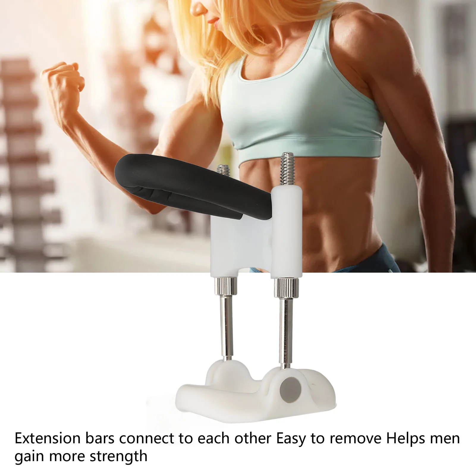 Men Extender Male Penis Extender Stretcher Wearable Size Adjustable Powerful Training Traction Device White Silver