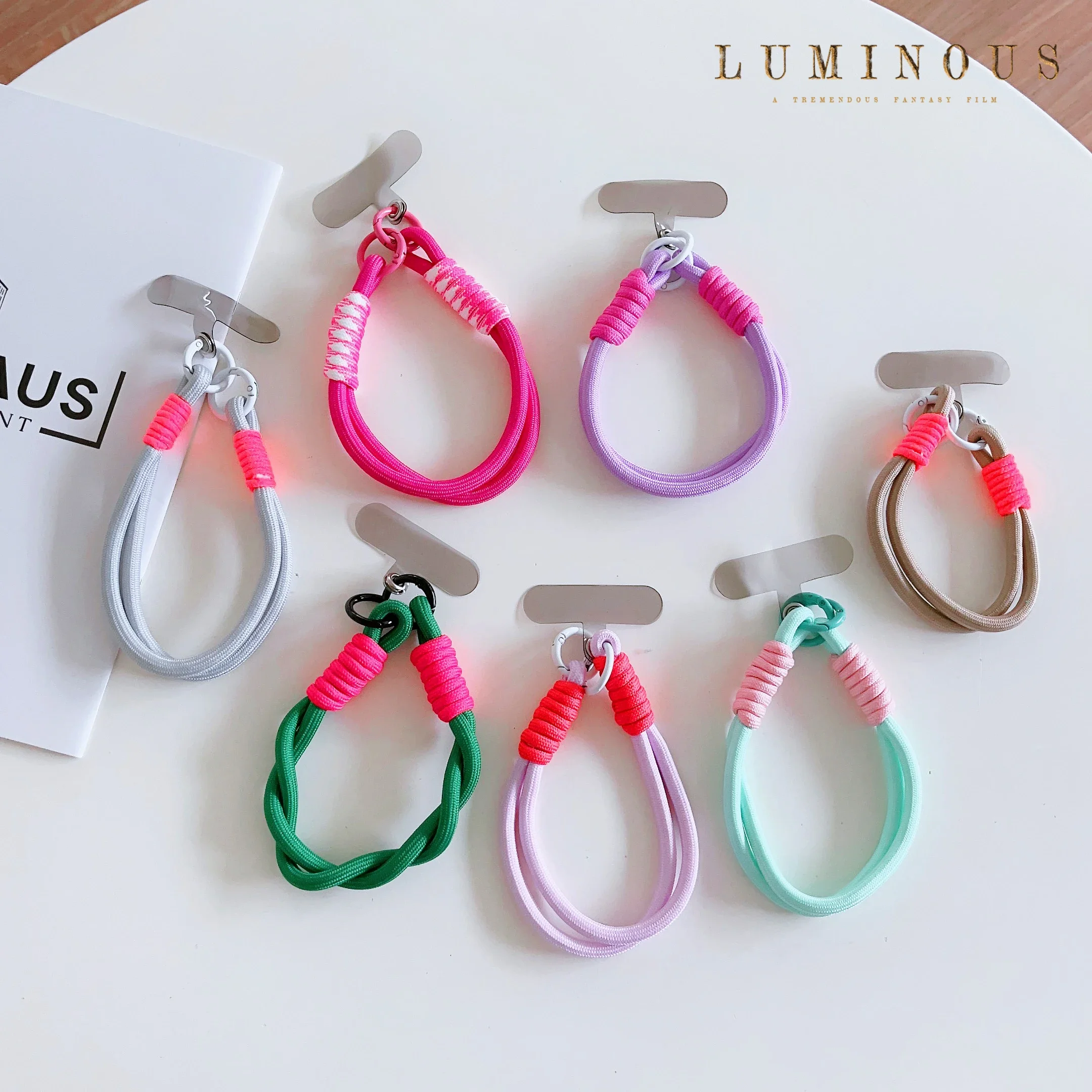 New fashion mobile lanyard wrist strap anti-drop cord iphone 15 mobile phone decoration pendant multi-purpose lanyard