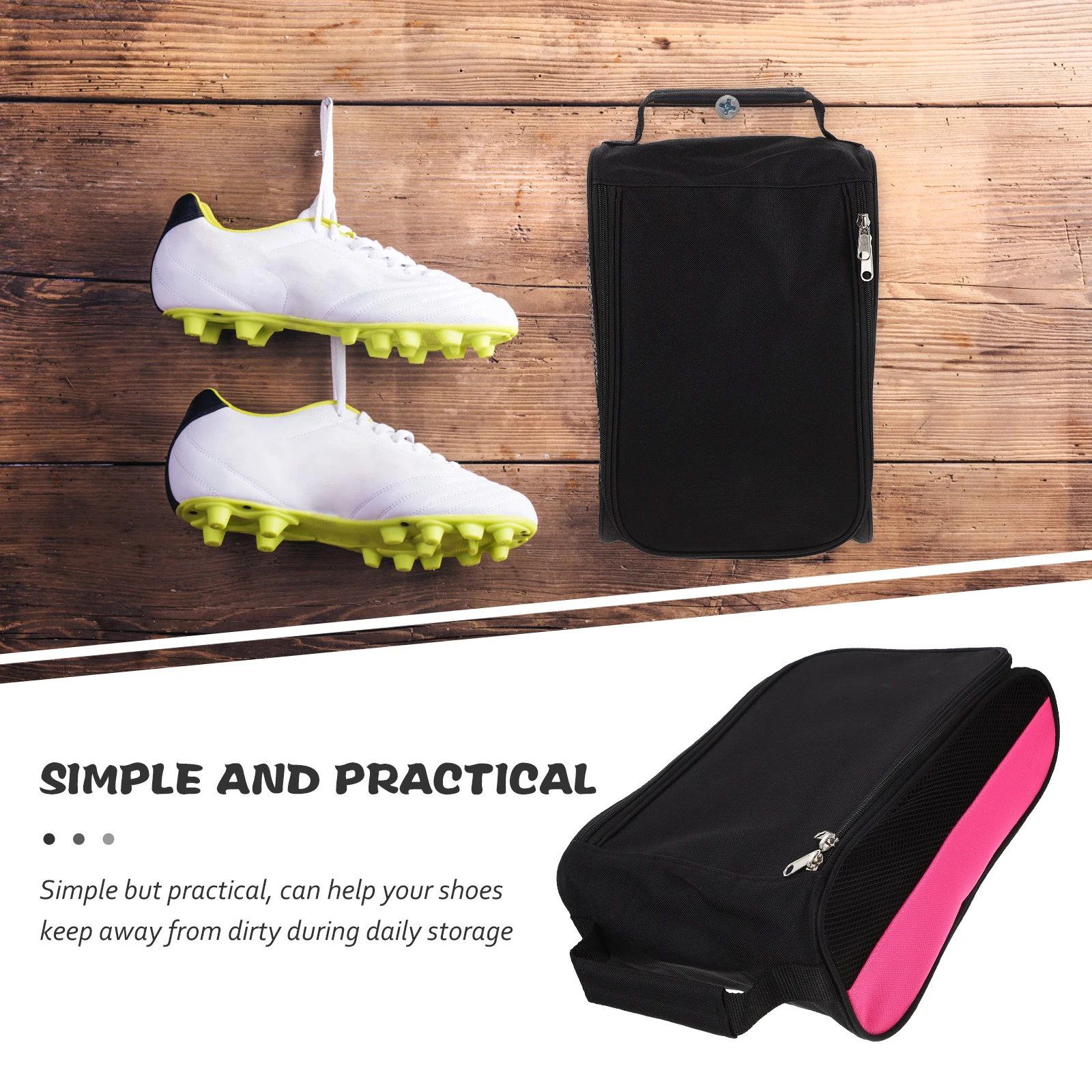 حقيبة أحذية الجولف المحمولة القابلة للتنفس ومنظم تخزين بسحاب للجولف وركوب الدراجات وكرة القدم والتنس وكرة السلة والرياضة للاستخدام اليومي #1