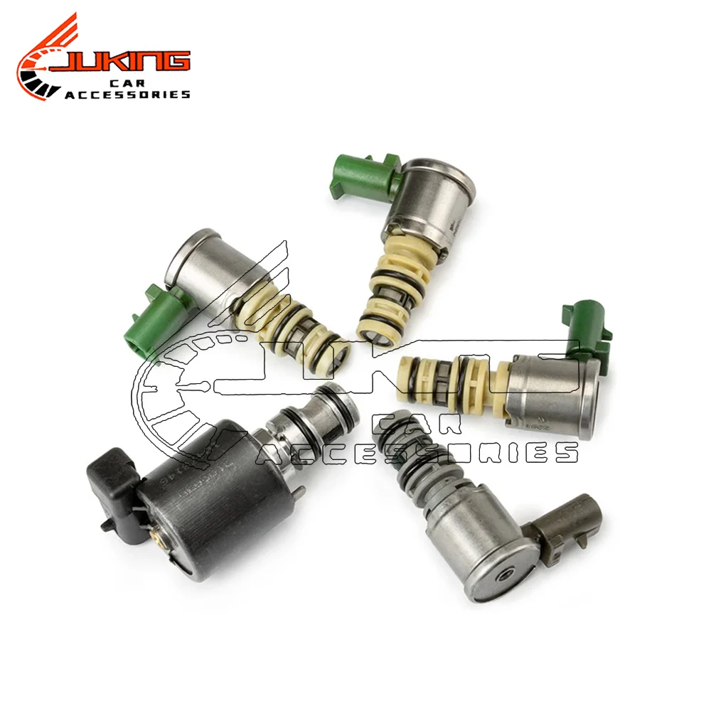 

Оригинальный комплект электромагнитных клапанов управления трансмиссией 5L40E EPC TCC, комплект электромагнитных клапанов для Cadillac, GM, замена BMW