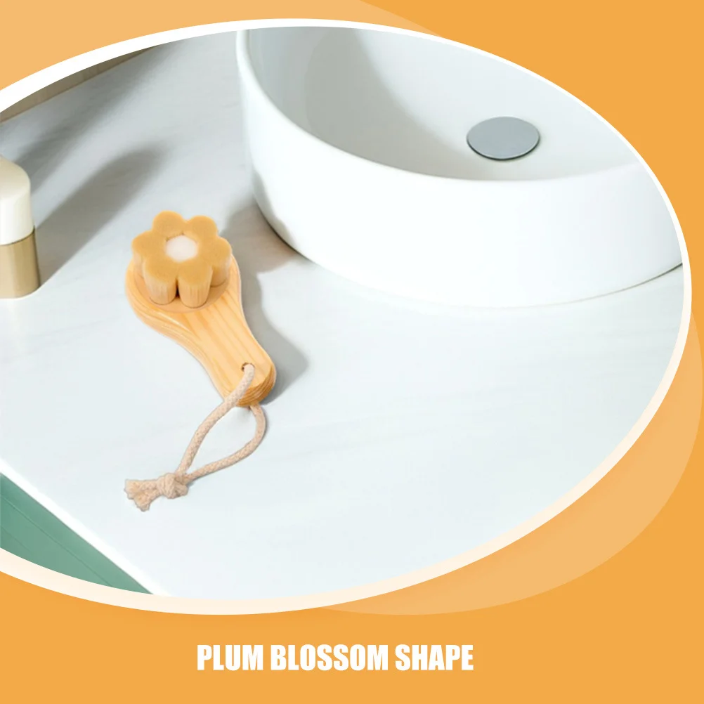 2Pcs Manual Face Cleansing Brush Soft Bristles Multifunctional Design Blackhead Removal Gentle Skin Care Tool Face Dry Brush