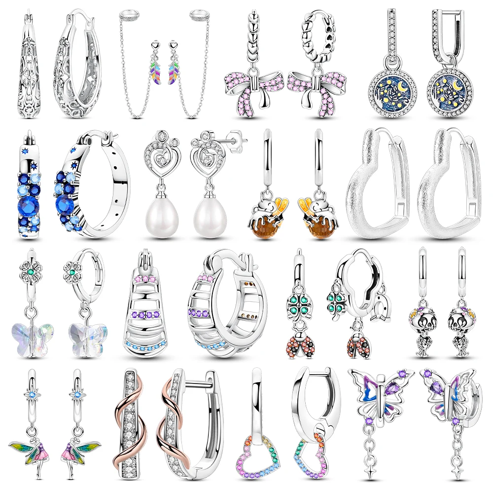 

Посеребренные серьги-кольца с винтажным узором и радужными сердечками для женщин, модные серьги с цирконием, вечерние украшения, свадебный подарок